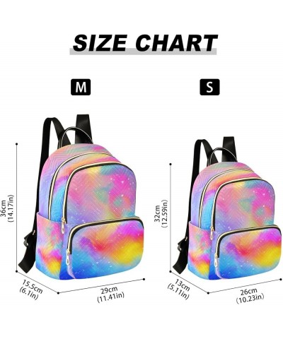 Backpack Purse for Women Rainbow Pastel Galaxy Casual Shoulder Bag Small Backpack S Medium $14.04 Backpacks