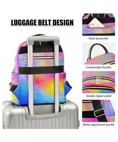 Backpack Purse for Women Rainbow Pastel Galaxy Casual Shoulder Bag Small Backpack S Medium $14.04 Backpacks