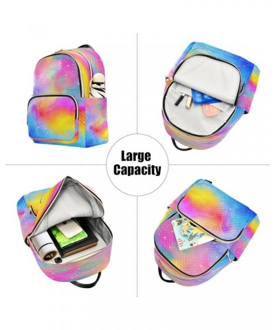 Backpack Purse for Women Rainbow Pastel Galaxy Casual Shoulder Bag Small Backpack S Medium $14.04 Backpacks