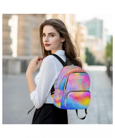 Backpack Purse for Women Rainbow Pastel Galaxy Casual Shoulder Bag Small Backpack S Medium $14.04 Backpacks