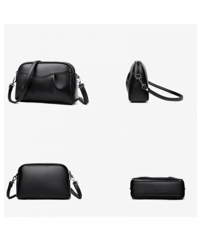 Small Crossbody Bag for Women Cute Shoulder Bag Black Purse Stylish Handbag with Zipper Closure and Adjustable Strap White $1...