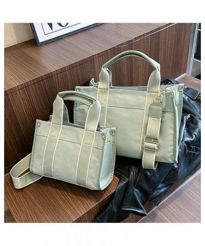 Tote Bag Women Canvas Large Tote Crossbody Shoulder Handbags Casual College Bag Stylish Hobo Bag 2023 Green-large $27.97 Totes