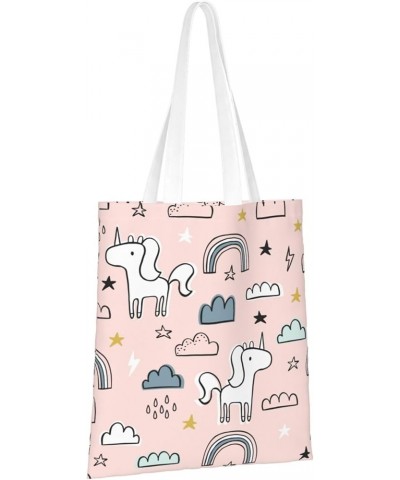 Unicorns Single Shoulder Fashion Canvas Tote Shopping Bags Handbags For Men And Women Unicorns27 $10.53 Totes