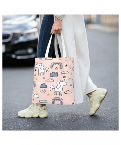 Unicorns Single Shoulder Fashion Canvas Tote Shopping Bags Handbags For Men And Women Unicorns27 $10.53 Totes