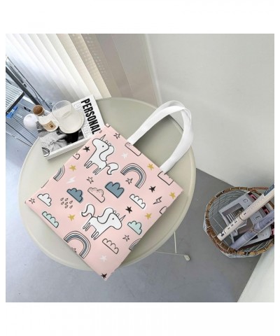 Unicorns Single Shoulder Fashion Canvas Tote Shopping Bags Handbags For Men And Women Unicorns27 $10.53 Totes