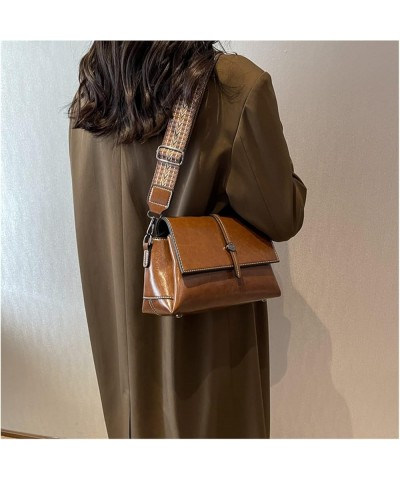 Leather Crossbody Bag for Women Trend Leather Soft Leather Messenger Shoulder Luxury Handbag for Women (Color : Brown, Size :...