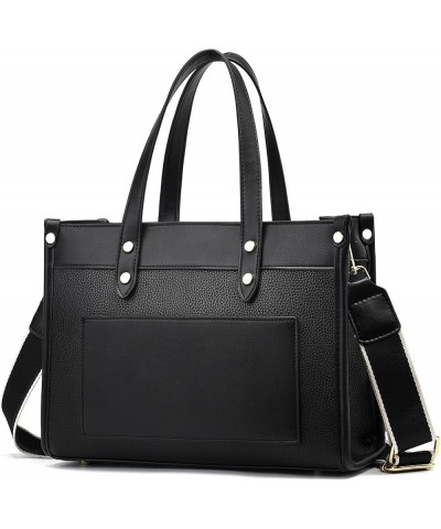 Tote Bag for Women Satchel Purse and Handbags Ladies Shoulder Totes Bag Crossbody Bags 1-4-black $14.74 Totes