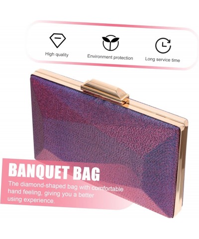 1Pc dinner bag Evening Clutch Bag Lady Phone Bag Portable Shoulder Bag Banquet Bag Party Handbag evening Purple $11.62 Evenin...