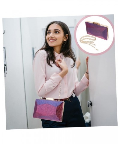 1Pc dinner bag Evening Clutch Bag Lady Phone Bag Portable Shoulder Bag Banquet Bag Party Handbag evening Purple $11.62 Evenin...