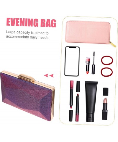 1Pc dinner bag Evening Clutch Bag Lady Phone Bag Portable Shoulder Bag Banquet Bag Party Handbag evening Purple $11.62 Evenin...