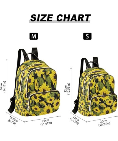 Fashion Backpack Mini Backpack Purse Casual Daily Backpack Watercolor Sunflower for Travel for College Work Small $18.62 Back...