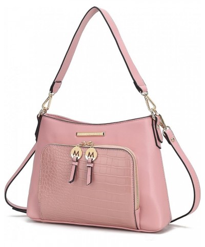 MKF Crossbody Bag for Women – PU Leather Pocketbook Handbag – Designer Side Messenger Purse, Shoulder Crossover Anayra Rose $...