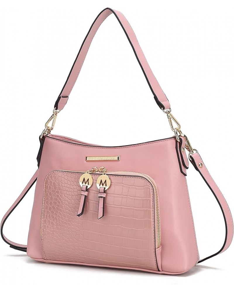 MKF Crossbody Bag for Women – PU Leather Pocketbook Handbag – Designer Side Messenger Purse, Shoulder Crossover Anayra Rose $...