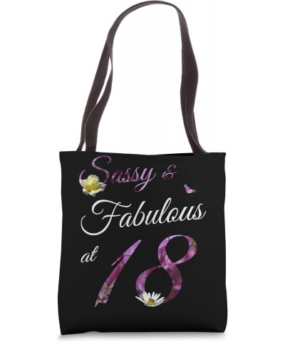 18 Year Old Sassy & Fabulous Floral 2005 18th Birthday Gift Tote Bag $9.44 Totes