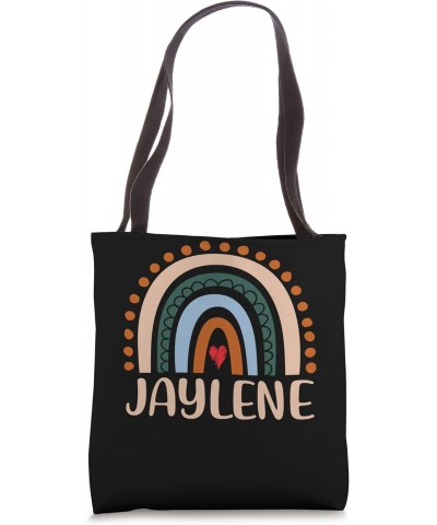 Jaylene Name Personalized Funny Women Rainbow Jaylene Tote Bag $12.18 Totes