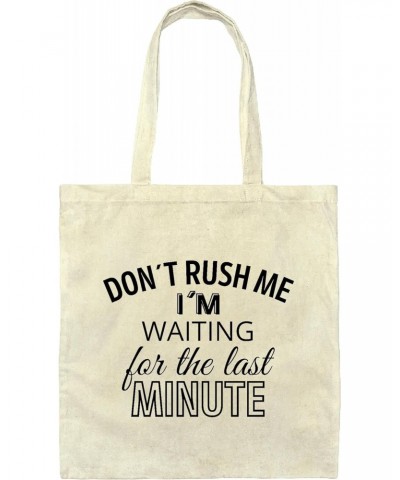 Funny Last Minute Gift Karma Sarcasm Humor for Lazy People Natural White Multicolor Canvas Tote Bag $15.07 Totes