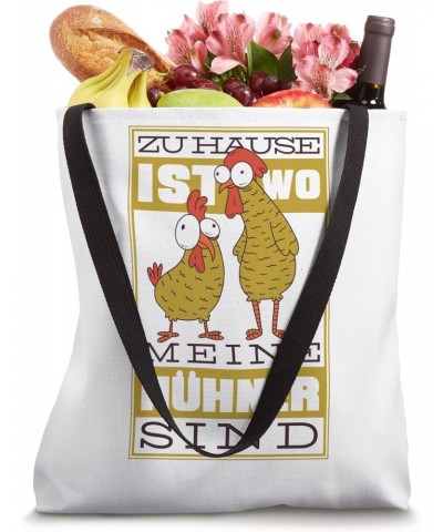 Zu Hause ist wo meine Hühner sind (Zu Hause ist wo meine Hühner sind sind ) Tote Bag $11.31 Totes