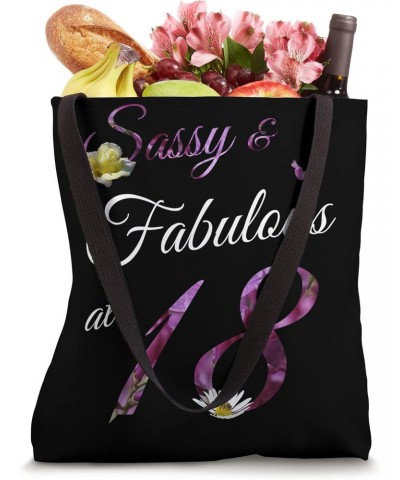 18 Year Old Sassy & Fabulous Floral 2005 18th Birthday Gift Tote Bag $9.44 Totes