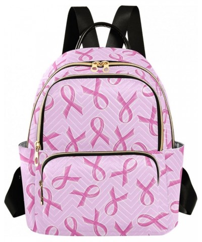 Pink Ribbon Backpack Purse for Women Fashion Ladies Shoulder Bags Travel Bag Back Pack Handbag Lady Purse,M Medium $14.35 Bac...