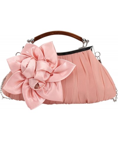 Evening Bag Cute Floral Wristlet Purse Medium Clutch Handbags Phone Pouch T-champagne $17.91 Evening Bags