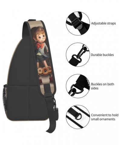 Crossbody Chest Bag Pinocchios Sling Backpack Shoulder Bag Waist Bags Travel Hiking Sport Daypack Wallet for Men Women $17.91...