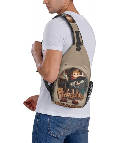 Crossbody Chest Bag Pinocchios Sling Backpack Shoulder Bag Waist Bags Travel Hiking Sport Daypack Wallet for Men Women $17.91...