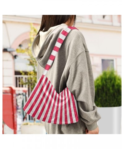 Fluffy Crossbody Bag for Women,Polyester Crossbody Bag Fluffy Tote Bag Lady Shoulder Bag 5 $13.43 Shoulder Bags