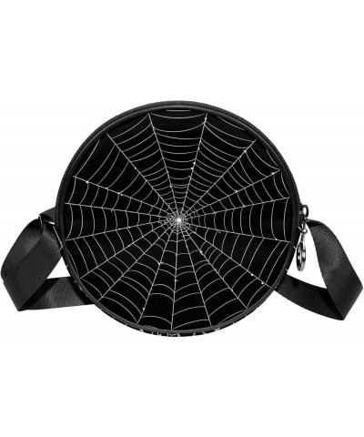 Crossbody Bags for Women,Crossbody Bag Men,Small Sling Bag,Black Background Spider Web,Crossbody Purse $11.91 Crossbody Bags