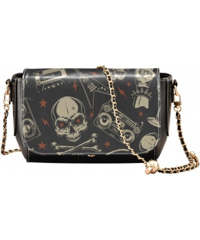 Skull Crossbody bags for Women Small Crossbody Purses with Adjustable Strap Cross Body Bag Wallet Purse for Women $20.39 Cros...