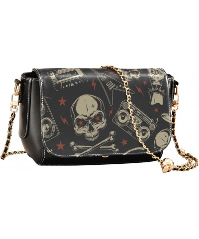 Skull Crossbody bags for Women Small Crossbody Purses with Adjustable Strap Cross Body Bag Wallet Purse for Women $20.39 Cros...