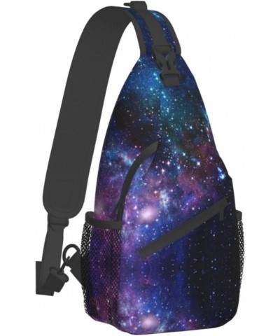 Sling Backpack Outer Space Galaxy Travel Hiking Daypack Crossbody Shoulder Bag $11.19 Backpacks