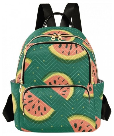 Watermelon Green Fashion Backpack Purse Ladies Fashion Rucksack Travel Shoulder Bag Casual Daily Backpack Work Bag Medium $21...