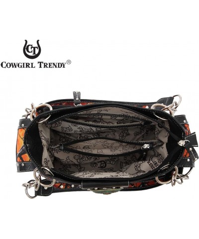 Western Style Camouflage Belt Buckle Rhinestone Concealed Carry Purse Women Handbag Country Shoulder Bag (Fire) $30.75 Should...