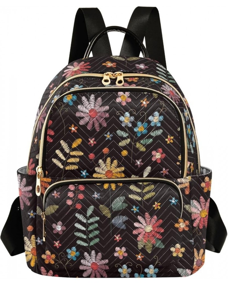 Flowers Backpack Purse for Women Fashion Travel Bag Ladies Shoulder Bags Back Pack HandBag Lady Gifts,M Medium $17.84 Backpacks