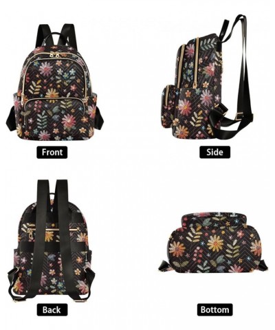 Flowers Backpack Purse for Women Fashion Travel Bag Ladies Shoulder Bags Back Pack HandBag Lady Gifts,M Medium $17.84 Backpacks