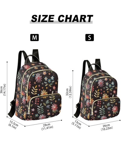 Flowers Backpack Purse for Women Fashion Travel Bag Ladies Shoulder Bags Back Pack HandBag Lady Gifts,M Medium $17.84 Backpacks