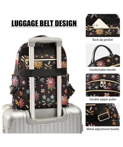 Flowers Backpack Purse for Women Fashion Travel Bag Ladies Shoulder Bags Back Pack HandBag Lady Gifts,M Medium $17.84 Backpacks