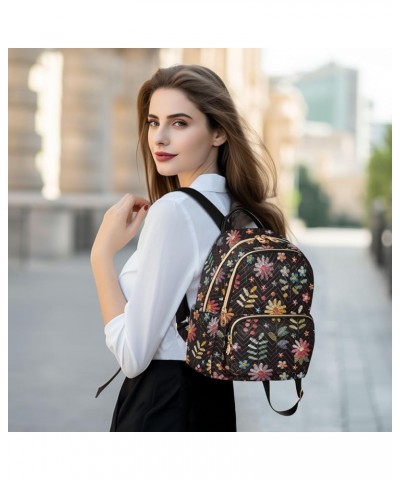 Flowers Backpack Purse for Women Fashion Travel Bag Ladies Shoulder Bags Back Pack HandBag Lady Gifts,M Medium $17.84 Backpacks