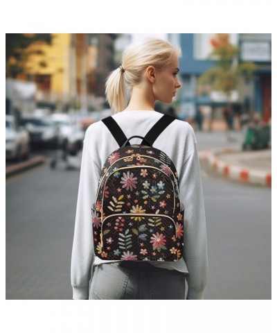 Flowers Backpack Purse for Women Fashion Travel Bag Ladies Shoulder Bags Back Pack HandBag Lady Gifts,M Medium $17.84 Backpacks