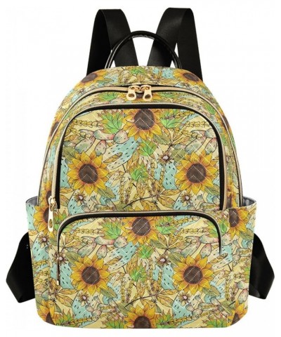 Sunflower Cactus Desert Women's Backpack Purse Causal Daypack Work Travel College Business Trip Bag Shoulder Bag Medium $17.9...