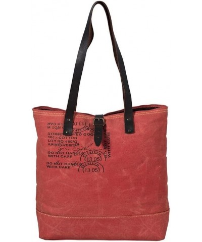 Tote Bag for Women - Western Upcycled Canvas & Leather Shoulder Bag Graded Cotton $29.92 Totes