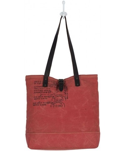 Tote Bag for Women - Western Upcycled Canvas & Leather Shoulder Bag Graded Cotton $29.92 Totes