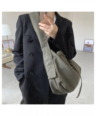 Canvas Tote Bag Crescent Bag Tote Bag Aesthetic Crossbody Bags Tote Bags Messenger Bag Crescent Bag Green $11.28 Backpacks