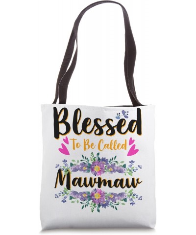 Blessed To Be Called Mawmaw Shirt Mothers Day Tote Bag $16.22 Totes