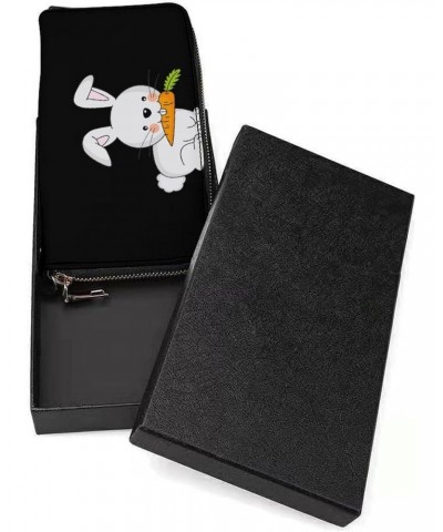 Rabbit Print RFID Blocking Wallet Slim Clutch Wristlet Travel Long Purse for Women Men $19.67 Wristlets