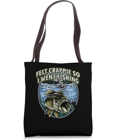 Felt Crappie So I Went Fishing Introvert Lakes Antisocial Tote Bag $13.33 Totes