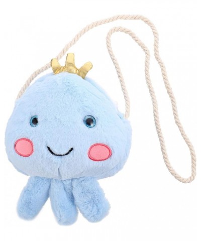 Cartoon Purse Kids Pouch Cute Plush Crossbody Bag for Girls Kids Sky-blue $10.31 Backpacks