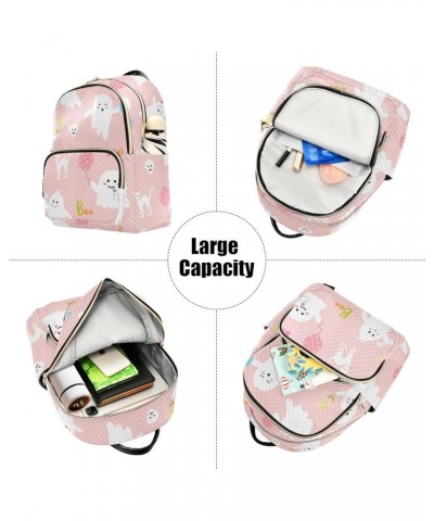 Cute Pink Spooky Women's Backpack Purse Fashion Travel Anti Theft Backpack Casual Daypack for Work College,M Small $20.64 Bac...