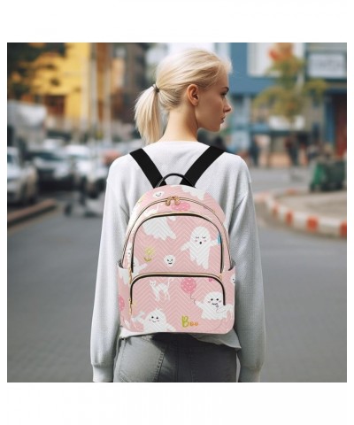 Cute Pink Spooky Women's Backpack Purse Fashion Travel Anti Theft Backpack Casual Daypack for Work College,M Small $20.64 Bac...