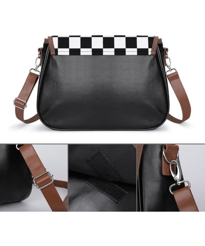 Women's Leather Crossbody Bags Casual Waterproof Shoulder Handbag Color73 $20.04 Totes